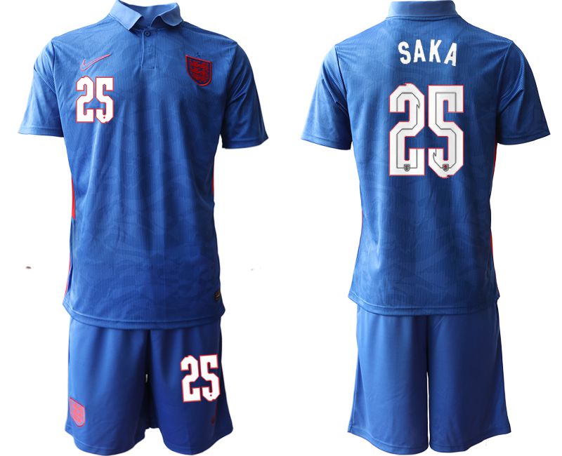 Men 2020-2021 European Cup England away blue #25 Nike Soccer Jersey->england jersey->Soccer Country Jersey